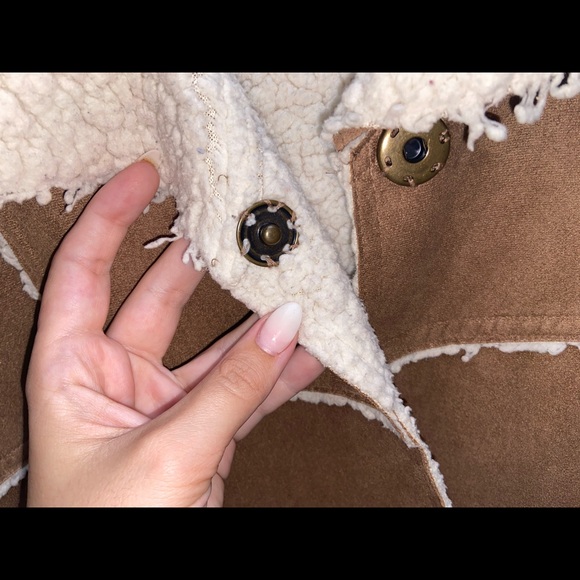 SUEDE SHERPA LOGAN JACKET - Picture 3 of 4